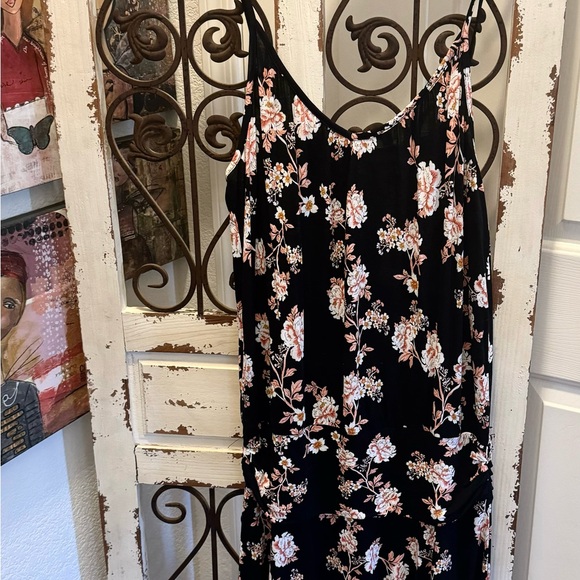 NWT LASCANA ADJUSTABLE FLORAL TANK DRESS. 2-in-one look - Picture 7 of 9